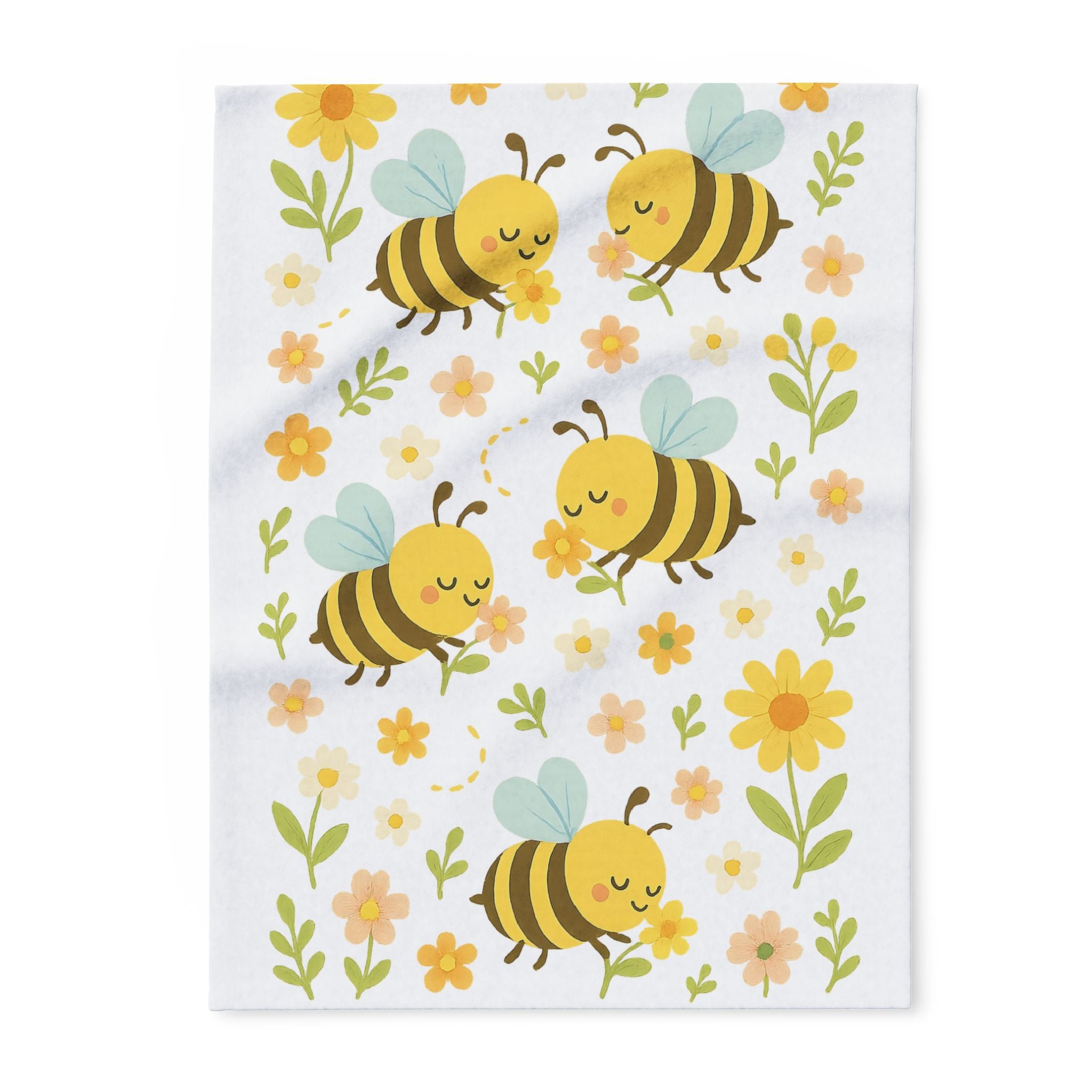 Baby Bienen Flauschdecke
