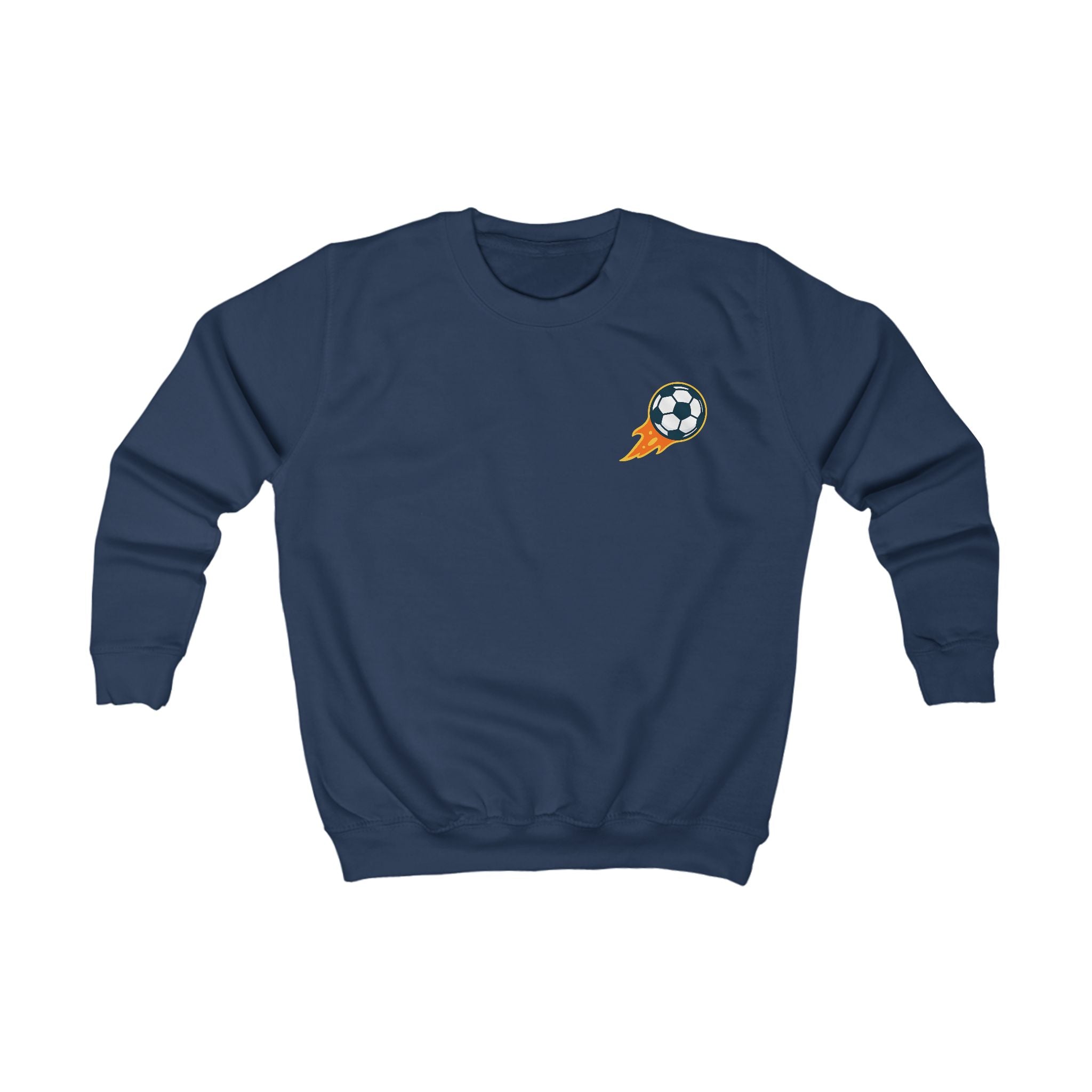 Kinder Fußball Sweatshirt mit Backprint