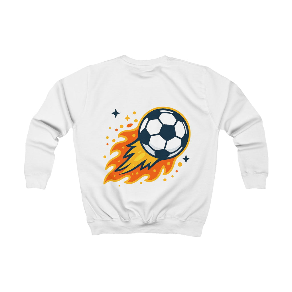 Kinder Fußball Sweatshirt mit Backprint