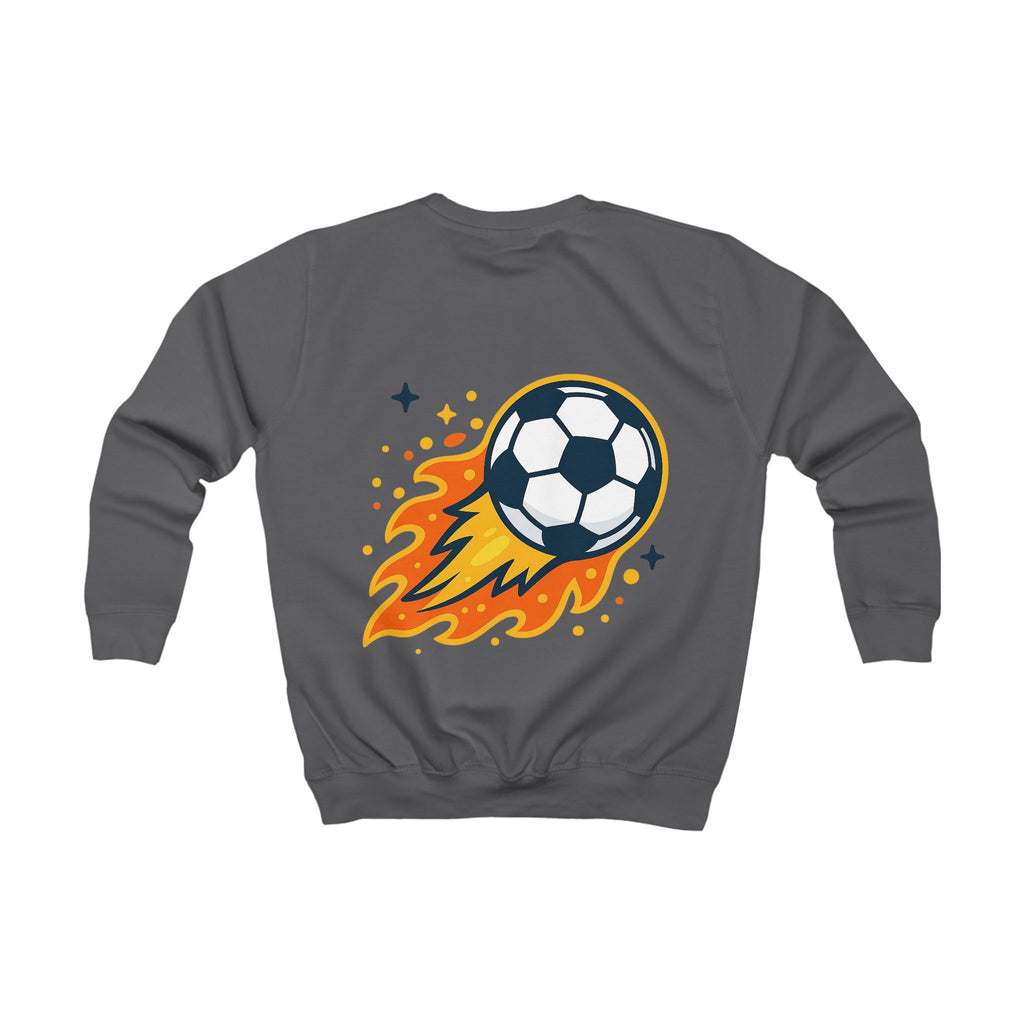 Kinder Fußball Sweatshirt mit Backprint