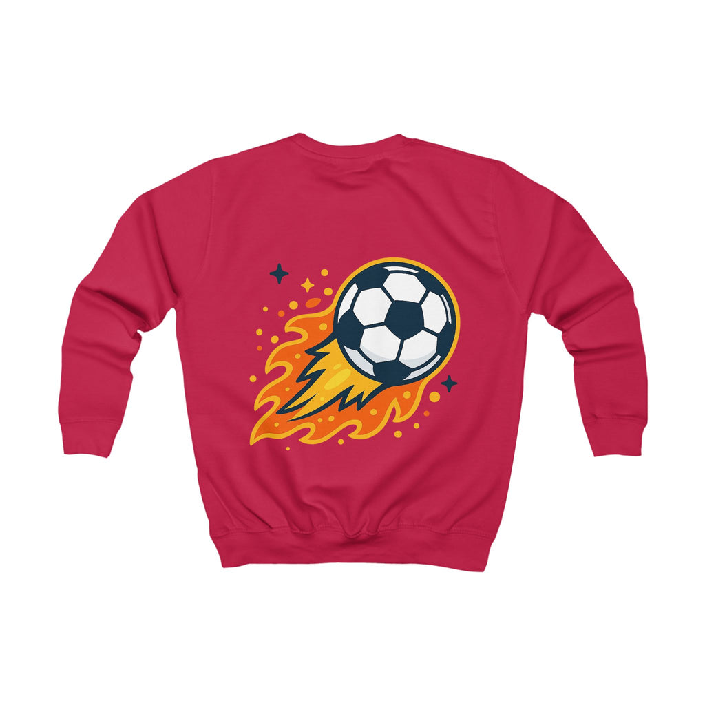 Kinder Fußball Sweatshirt mit Backprint