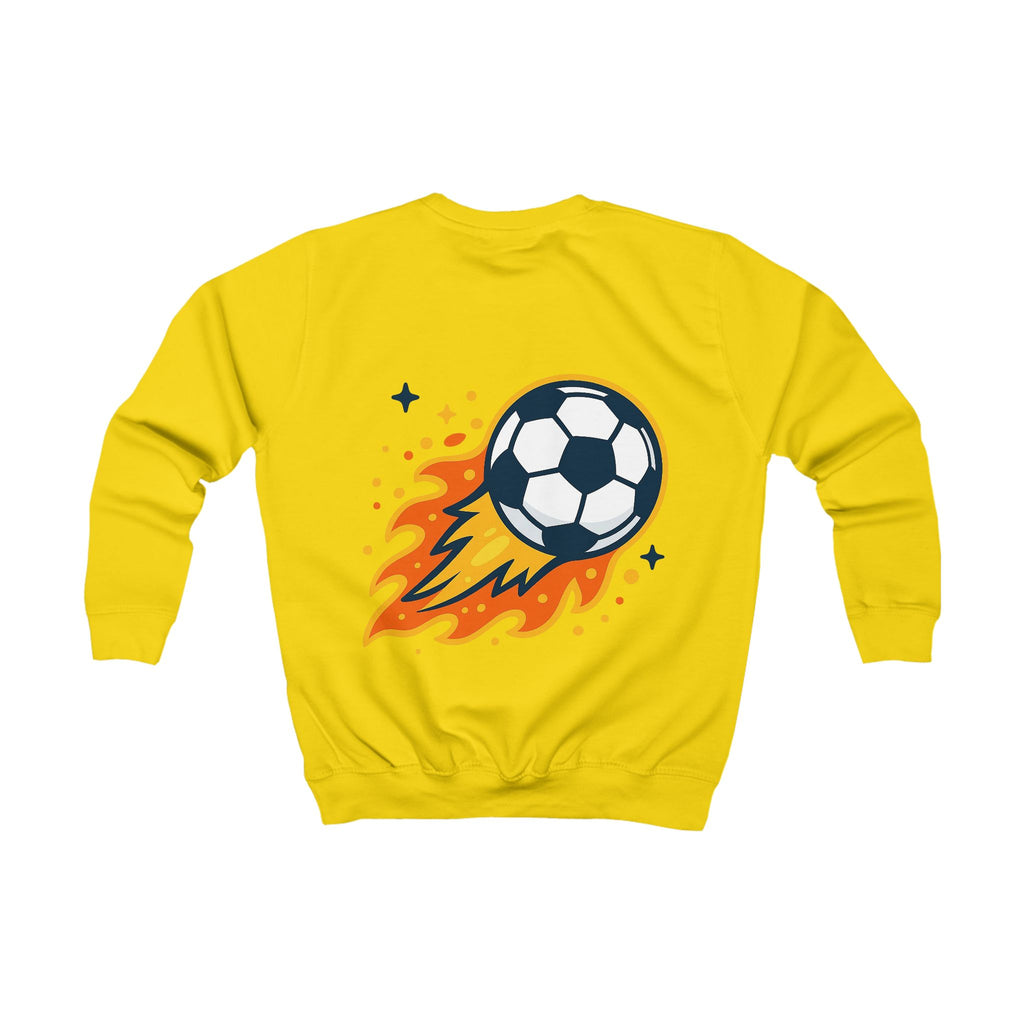 Kinder Fußball Sweatshirt mit Backprint