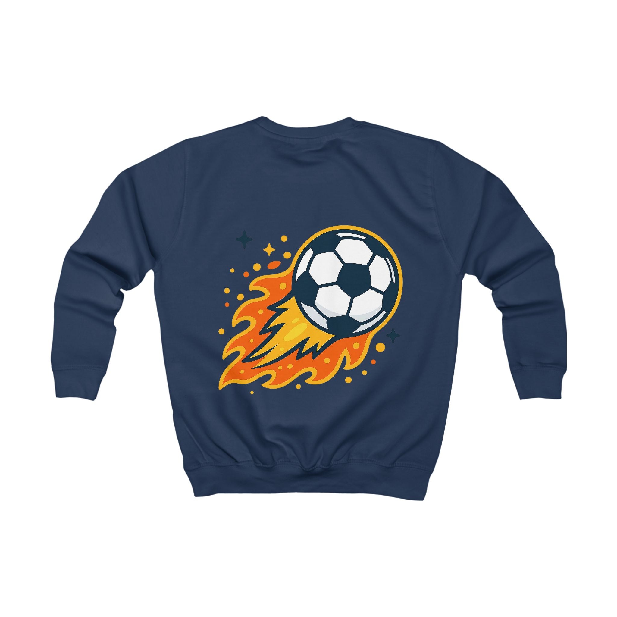 Kinder Fußball Sweatshirt mit Backprint