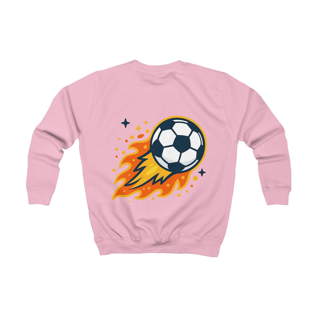 Kinder Fußball Sweatshirt mit Backprint