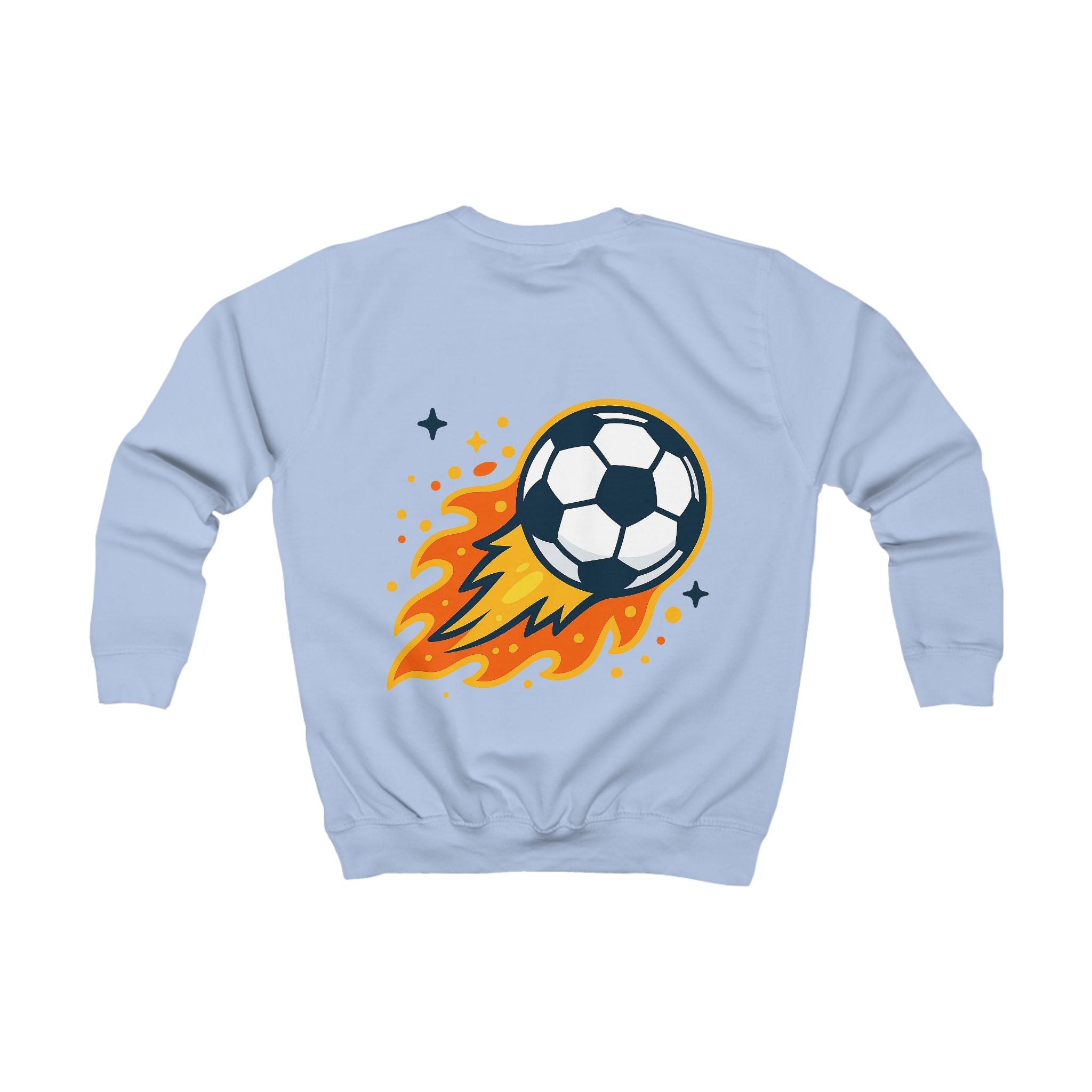Kinder Fußball Sweatshirt mit Backprint