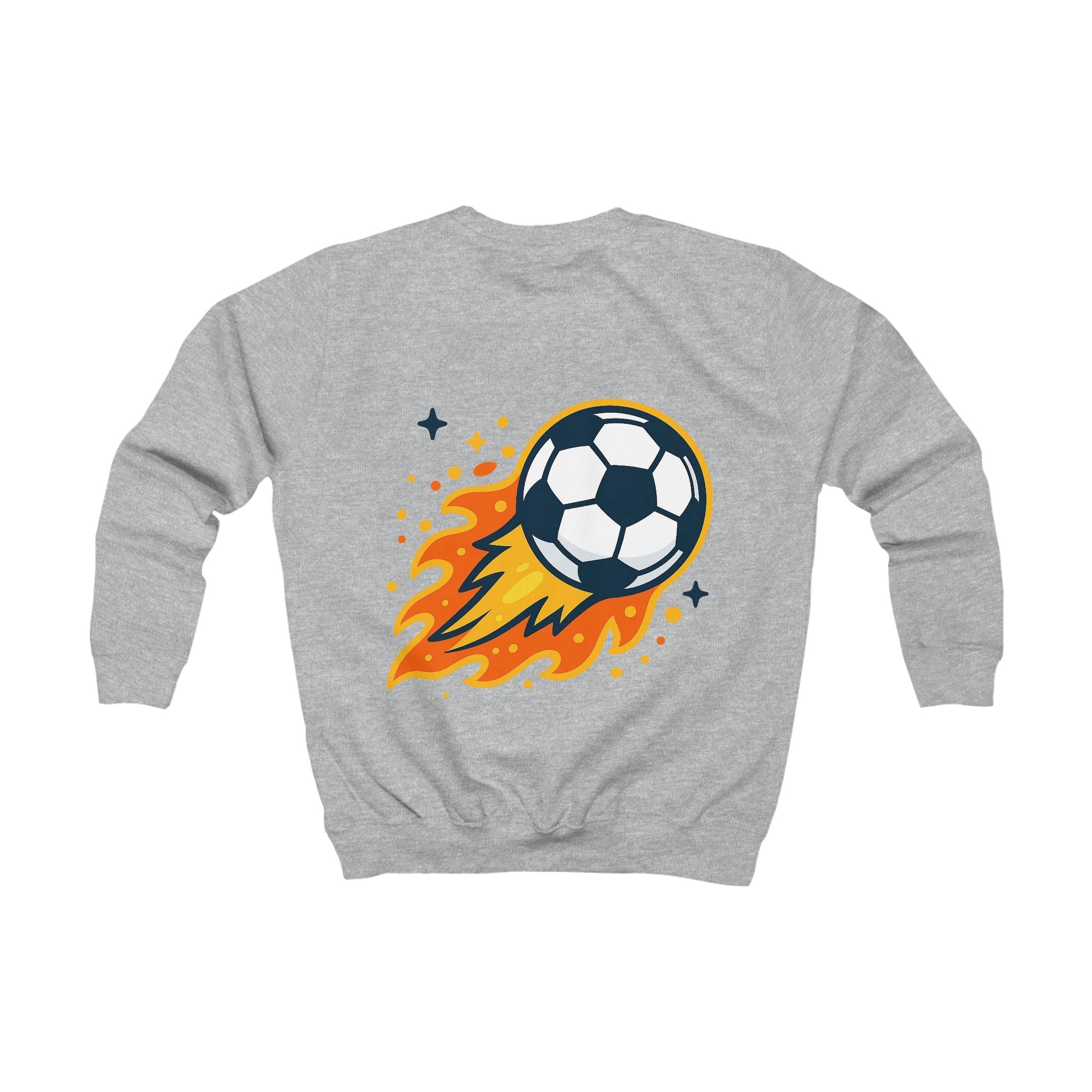 Kinder Fußball Sweatshirt mit Backprint
